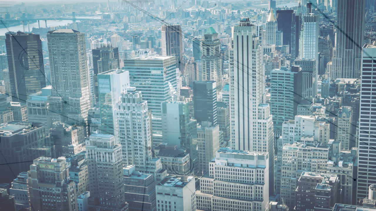 도시 배경에 대한 디지털 데이터