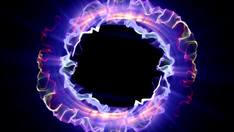 las partículas mágicas anillo fondo abstracto, animación, renderización, bucle