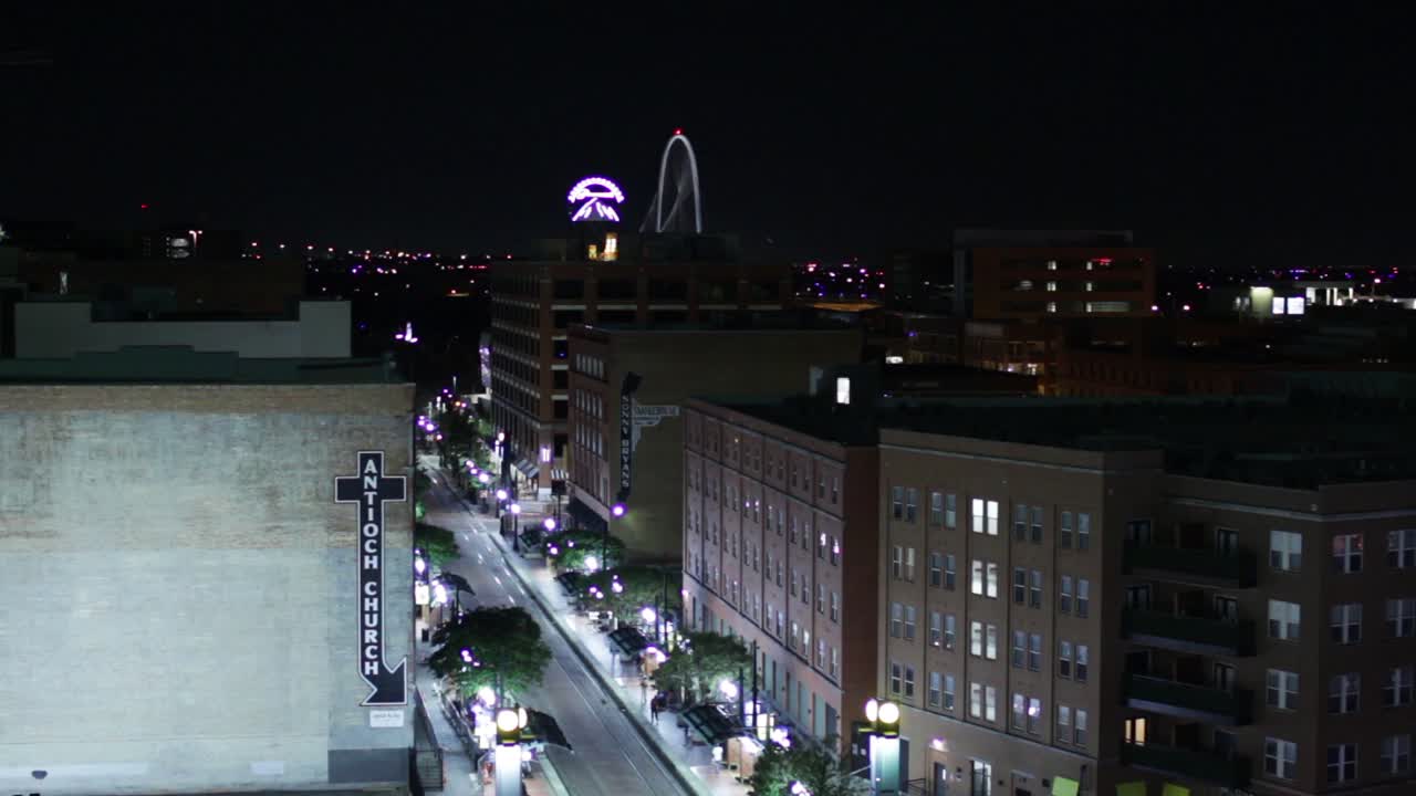 Downtown Dallas TX Skyline with Paramount in Background