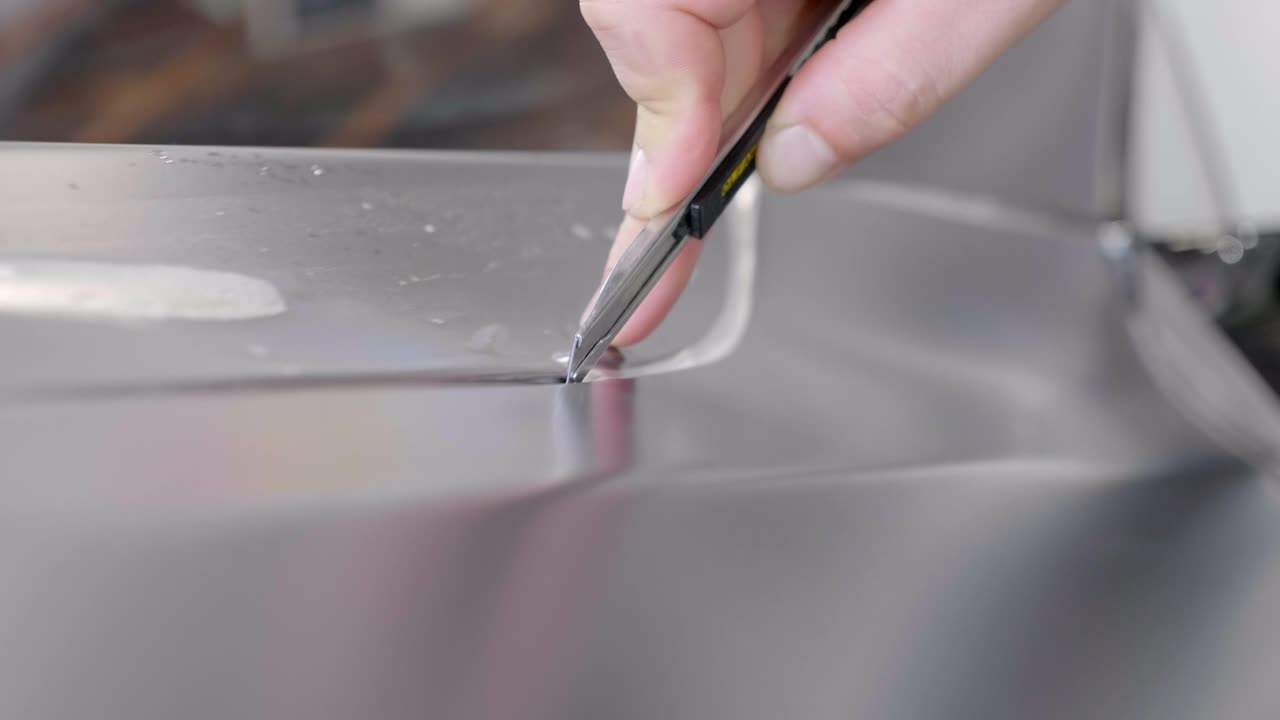 utilidad afilada cortes agradables fuera del cuerpo exterior del coche