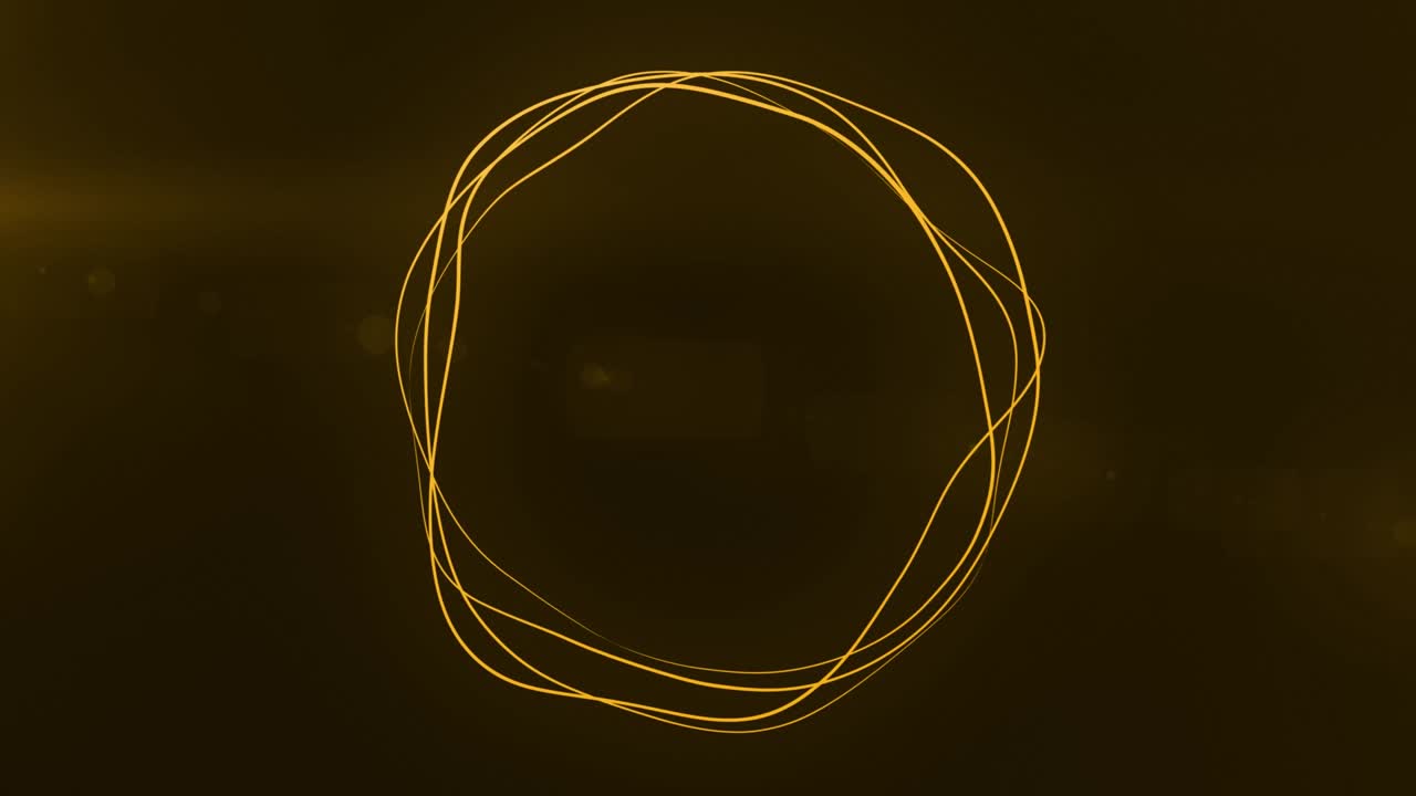 ultra hd 4k 추상 3d 렌더링 네온 원, 오렌지 네온 원 추상 미래의 하이테크 모션 배경, 비디오 3d 애니메이션