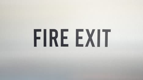 fire exit sign