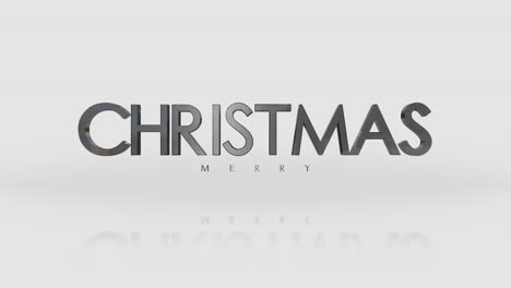 elegance and fashion merry christmas text on white gradient