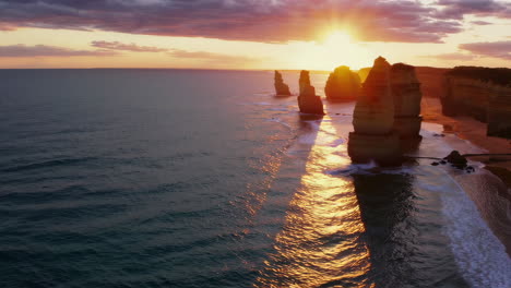 sunset over the twelve apostles