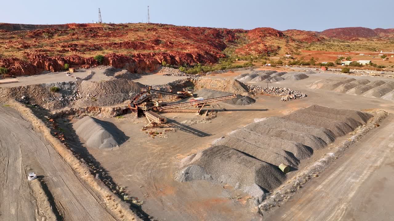 Quarry Site In Karratha, Western Australia - Drone Shot