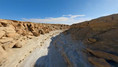 factory butte fpv drone flyby in the hills and canyons