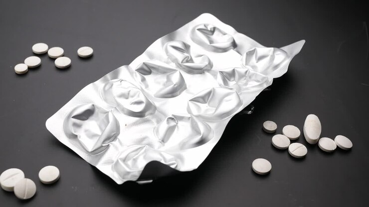 Opened blister pack of pills