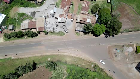 Stadtbild-Straßenlandschaft-ländliches-Dorf-Afrikas