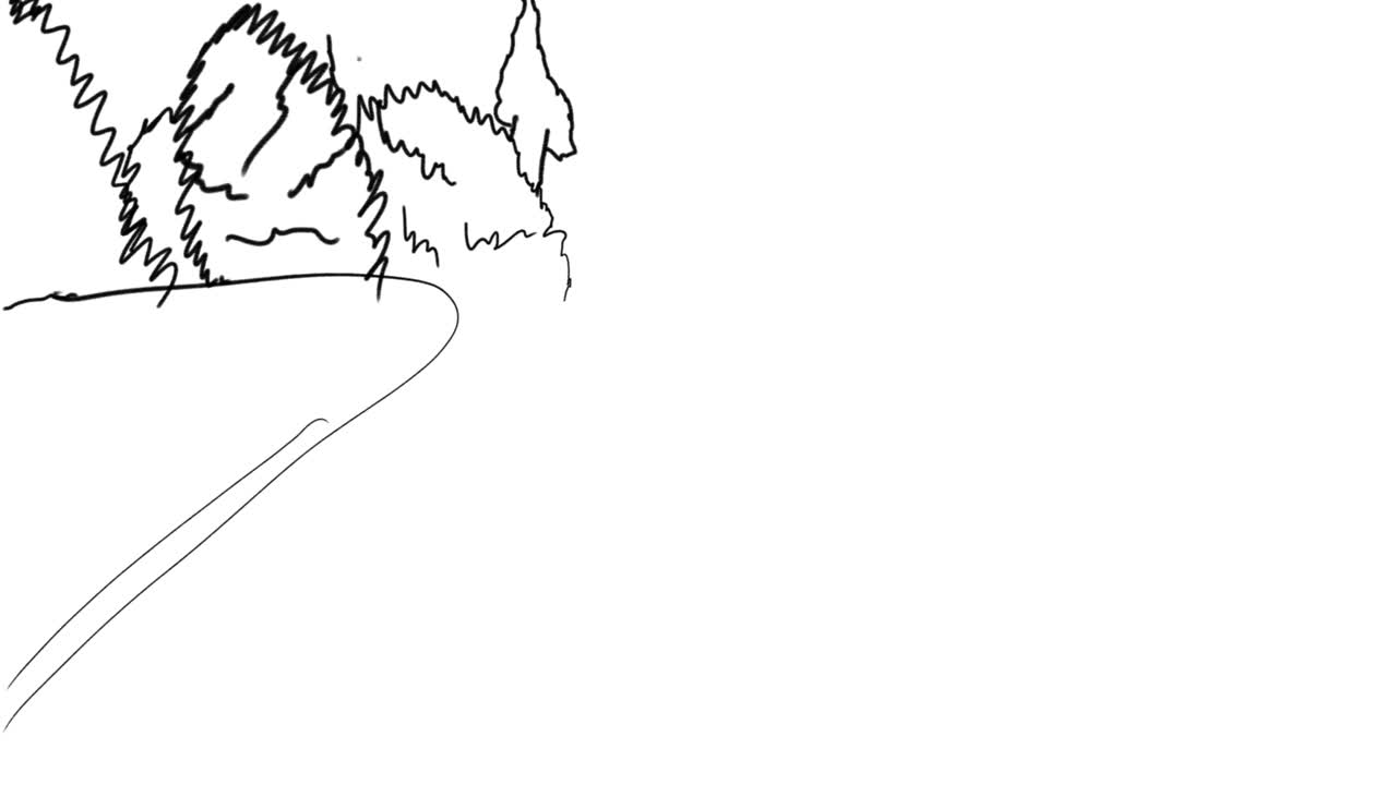 아이들이  바탕에 애니메이션을 그리고 있습니다.