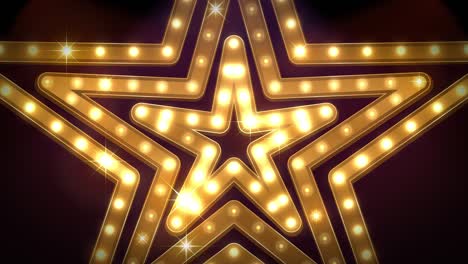 the theater sign.stars shape.[loop]