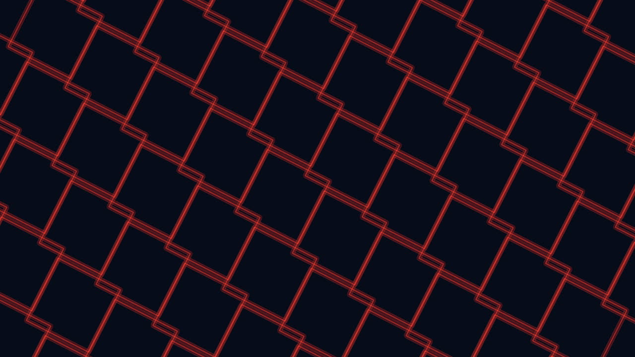 Flat rainbow squares pattern in rows on black gradient