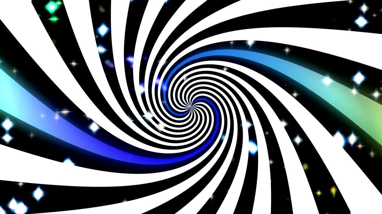 ilusión abstracta - túnel y estrellas de fondo