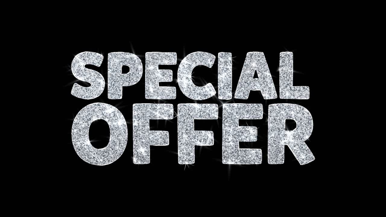 Special Offer - Glitter Text Graphic
