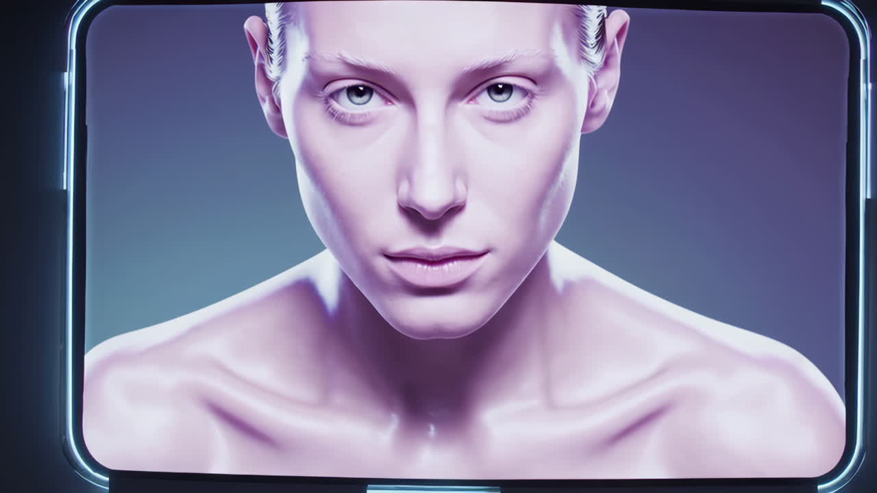 Woman Portrait in Futuristic Setting