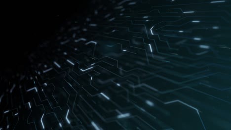 4k high technology seamless loop of the futuristic circuit board.