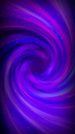 looped animation in violet and blue colors on dark background. abstract repeating spiral pattern. colorful swirl motion video. vertical video.