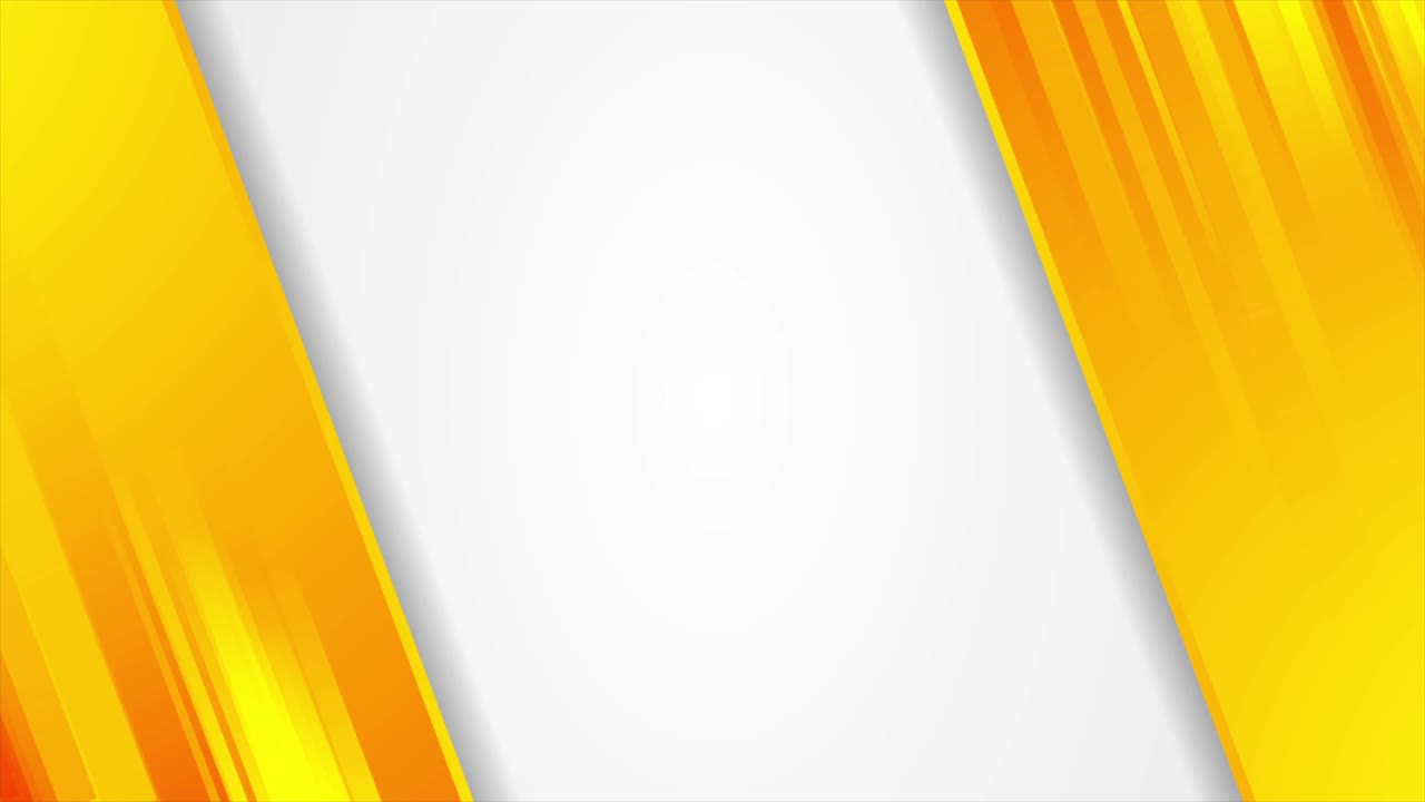 Bright orange and grey abstract corporate video animation