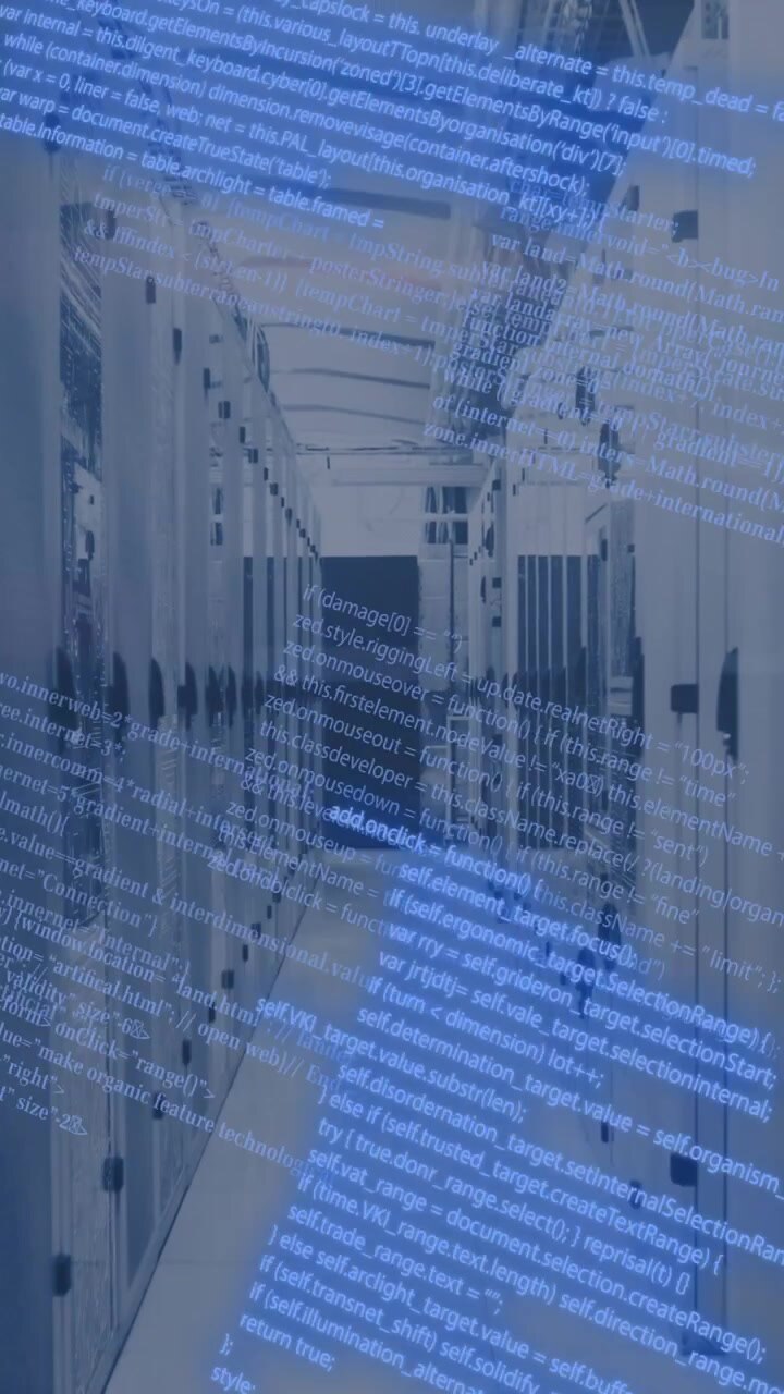Animation of data processing over computer servers