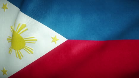 flag of the philippines waving in the wind