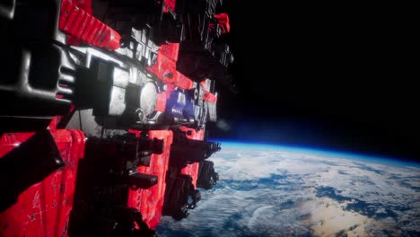 ovnis volando en el espacio