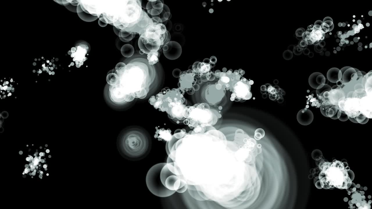 반지 모양 입자 애니메이션 모션 그래픽