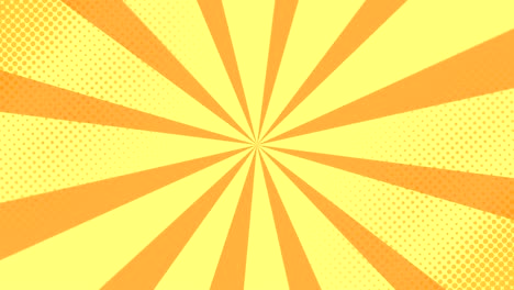 fondo de arte pop con puntos y líneas de velocidad.