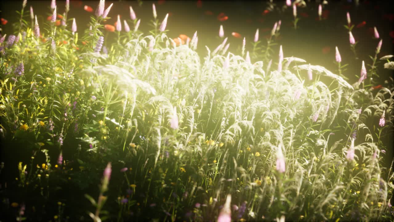 flores silvestres en el campo