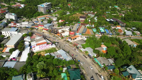 ao nang, krabi, thainaknd main street
aerial over the town and main street of ao nang, krabi province, thailand