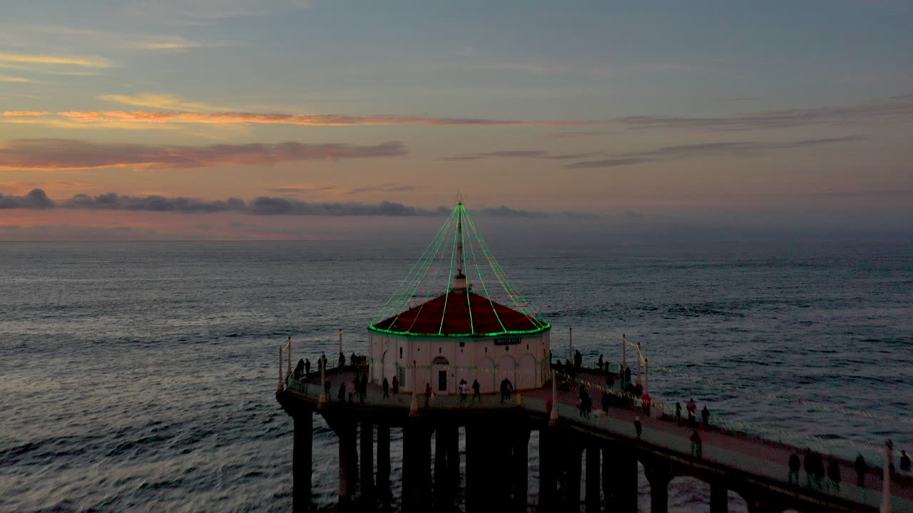 맨해튼 해변, 캘리포니아, 미국의 공중 샷