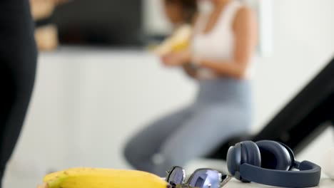 fitness lifestyle and healthy snacks