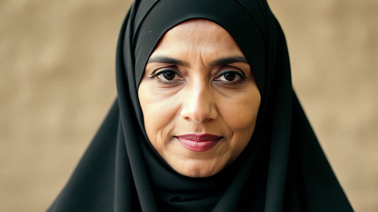 Portrait of a woman wearing a hijab