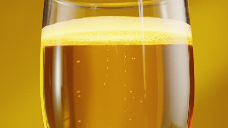 sparkling drink in a glass