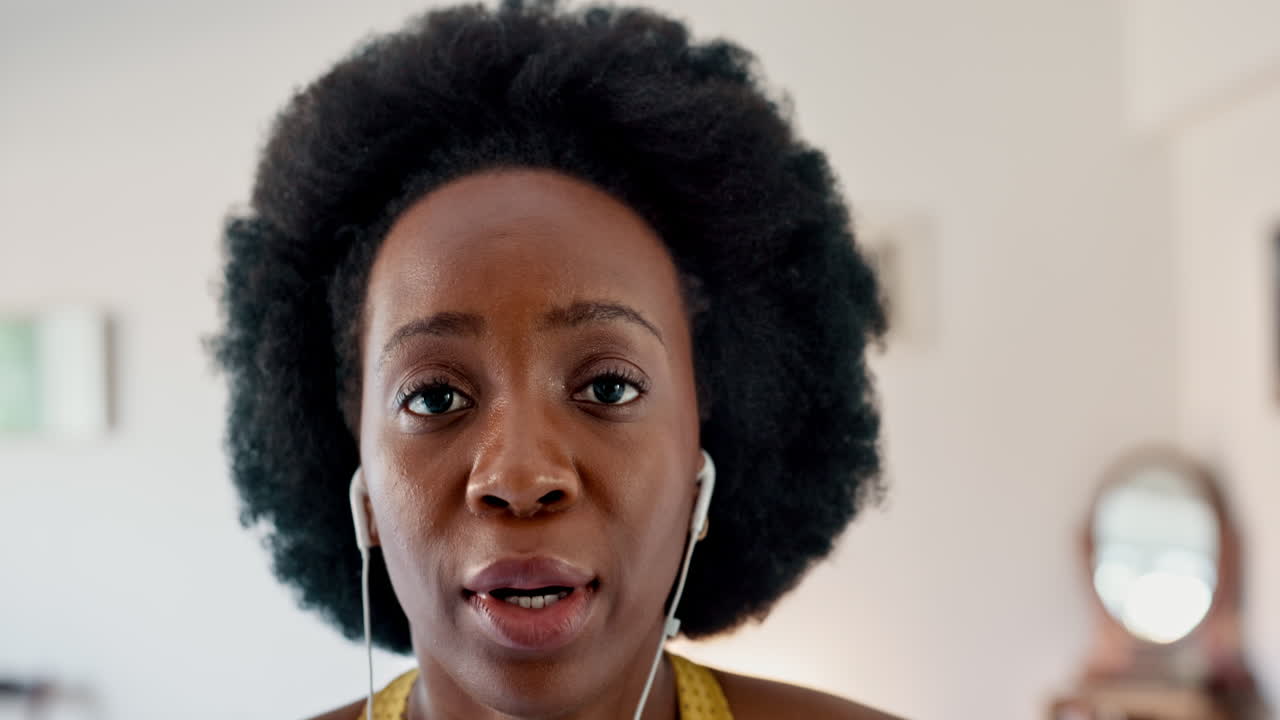 피트니스, 스포츠, 호흡 흑인 여성