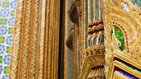 intricate golden and colorful temple architecture