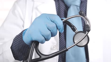 doctor holding a stethoscope