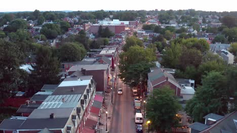 Bats-come-out-at-night-over-urban-USA-city-in-America