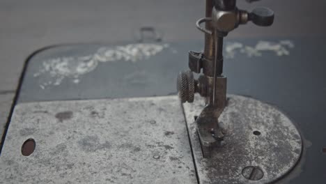 old sewing machine presser foot moving slow