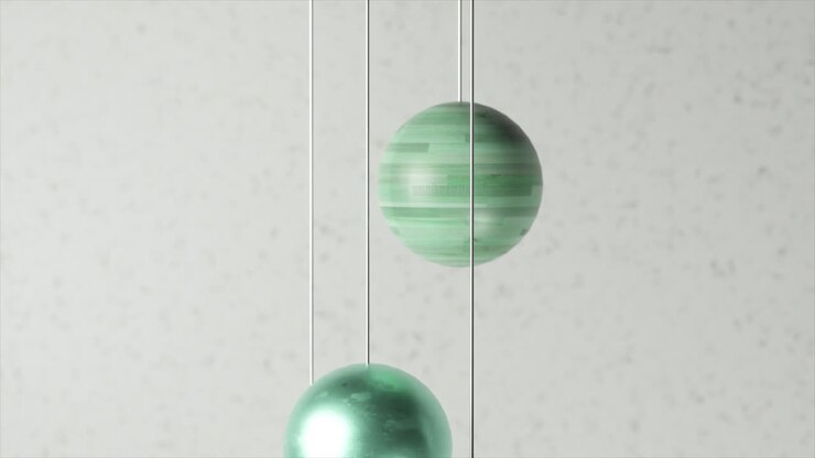 Abstract Hanging Spheres with Floral Accents