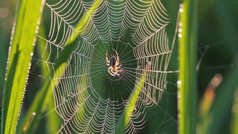 spider in its web