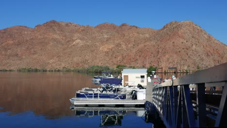 Yachthafen-Am-Willow-Beach-In-Der-Nähe-Des-Lake-Mead