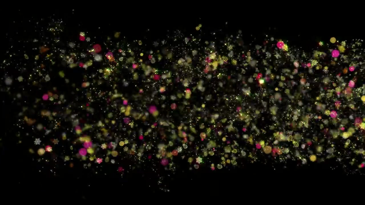 Christmas Bright Glow Flow Particles Transition Element