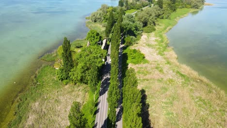 Konstanz,-Reichenau,-Avenue,-Cine,-El-Lago-De-Constanza,-El-Lago,-La-Naturaleza,-Los-árboles,-La-Avenida,