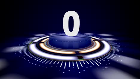 number 0, top ten numbers animation with alpha channel, rendering, background, loop