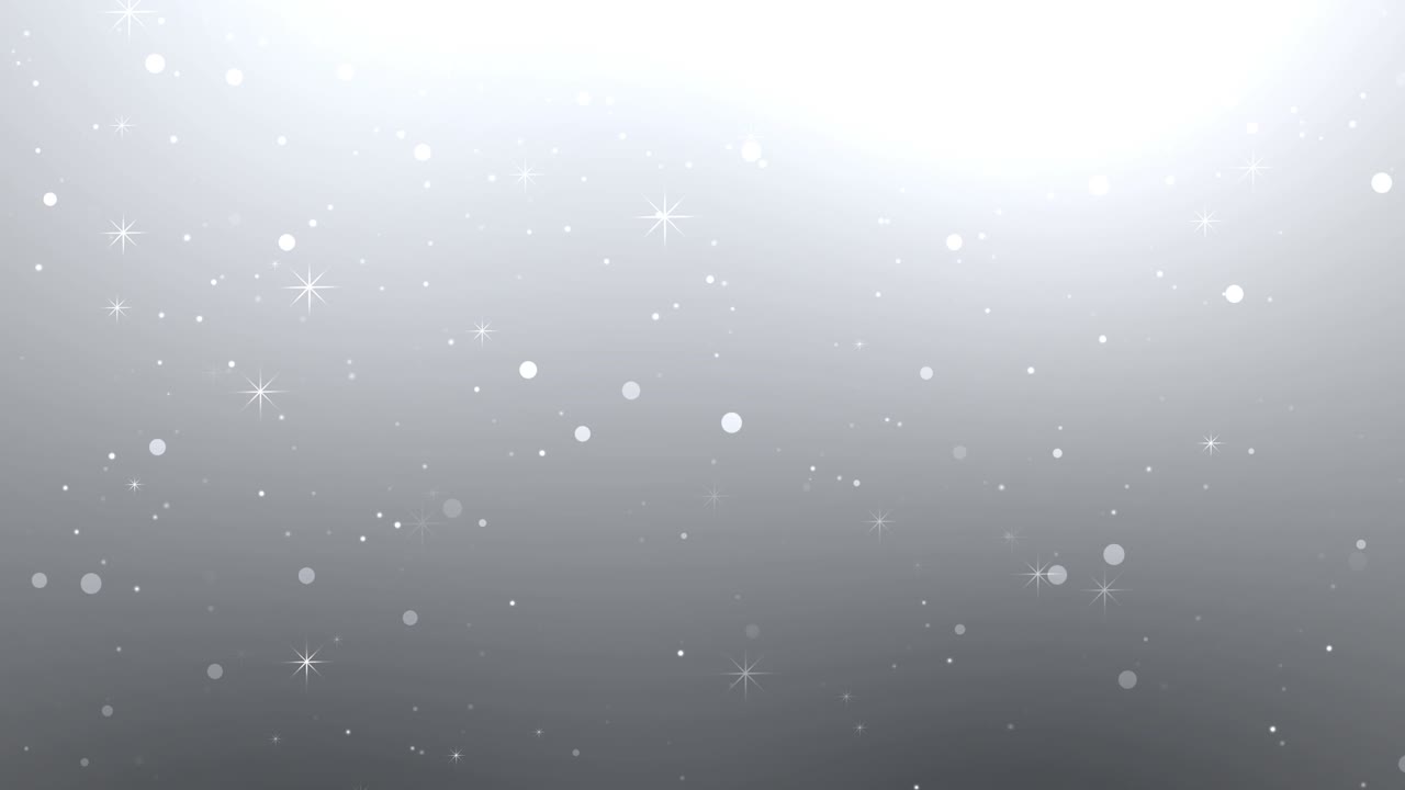 bokeh blanco abstracto con estrellas luces festivas fondo en bucle