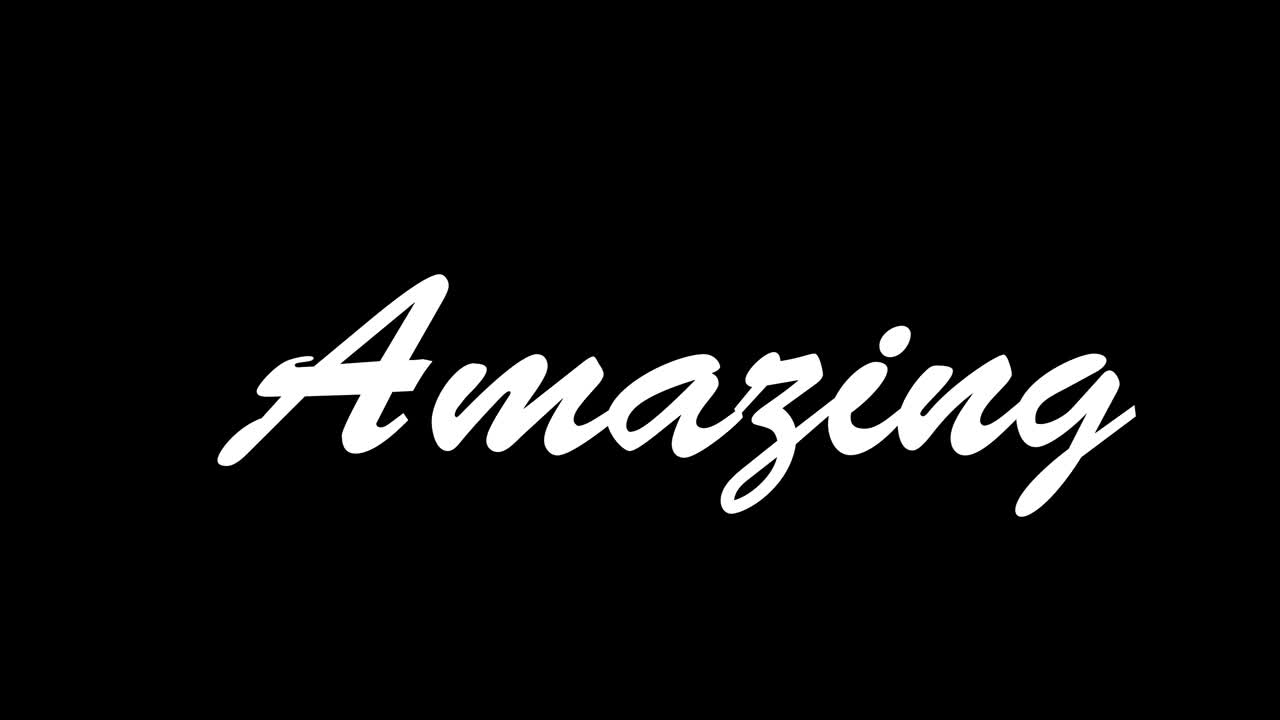 Amazing text animation message motion graphics