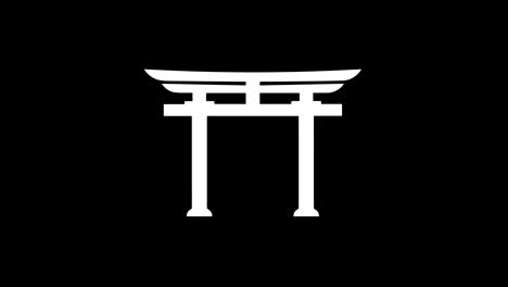 shinto torii symbol animation