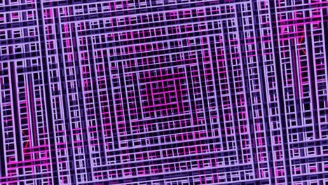 transformación abstracta de líneas de neón abstractas