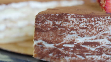 slice of tiramisu cake