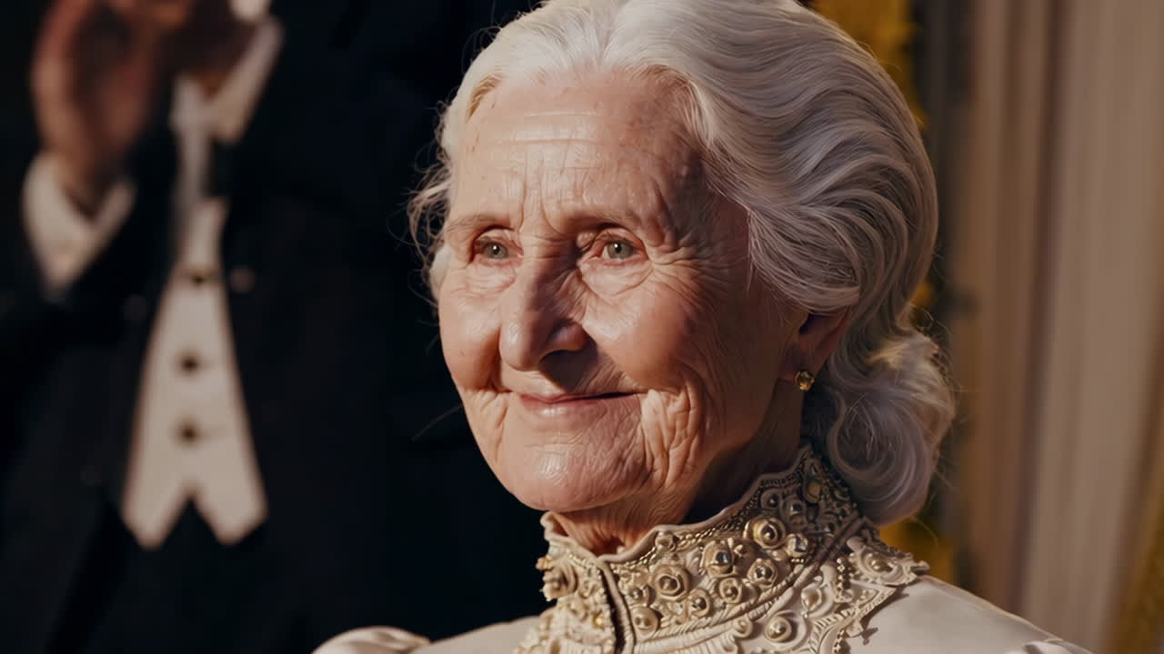 Elegant Senior Woman at a Formal Event