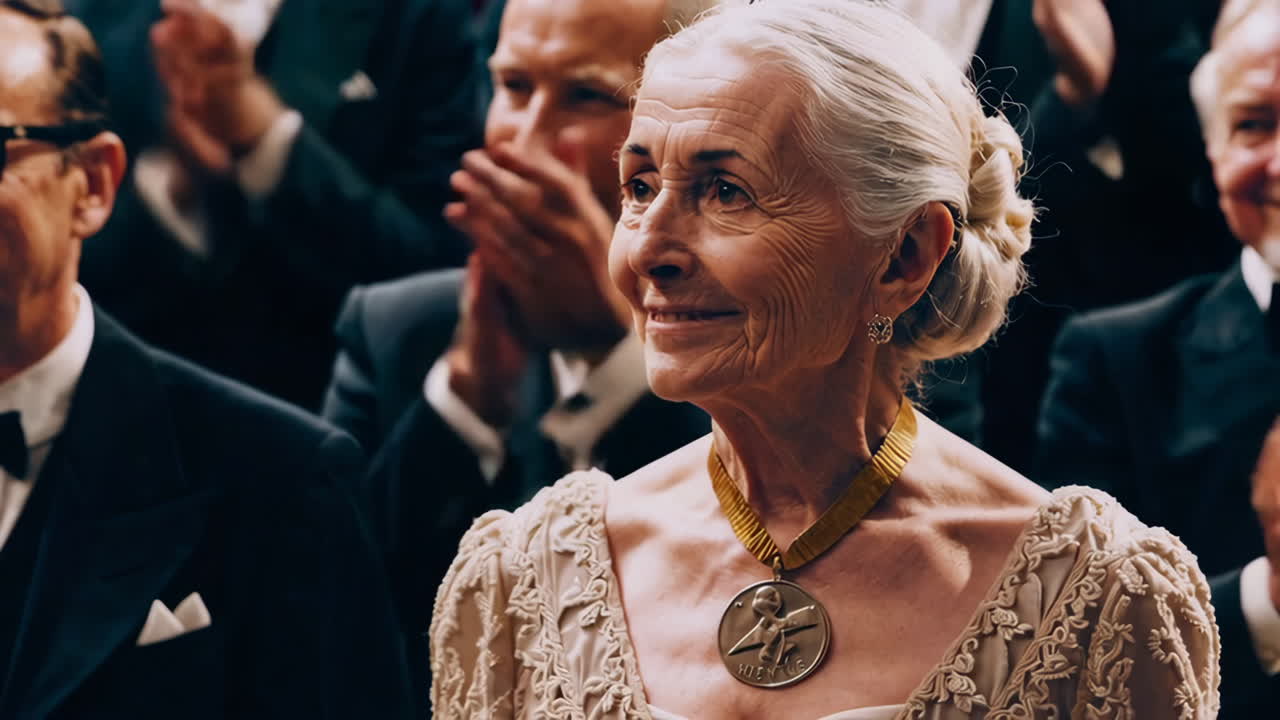 Award Ceremony in a Grand Ballroom